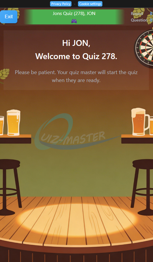 Players screens can be customised with your own colour theme or branding